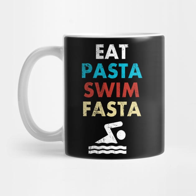 'Eat Pasta Swim Fasta' Sweet Swimming Gift by ourwackyhome